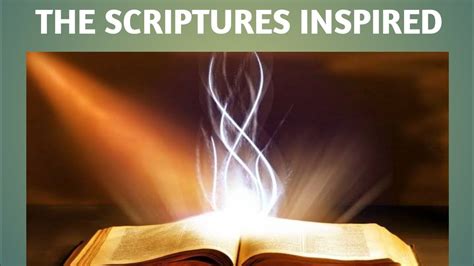 the scriptures are inspired lesson